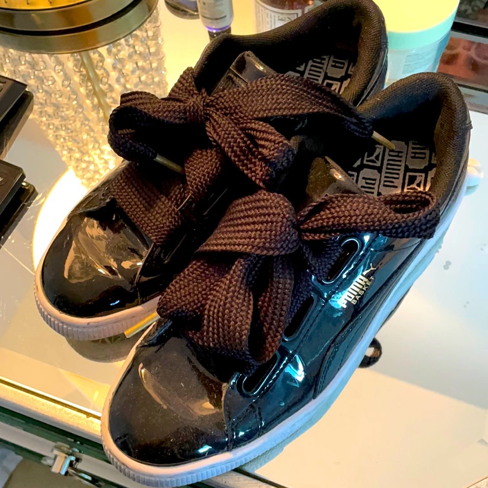Puma patent leather sneakers. Rare find!